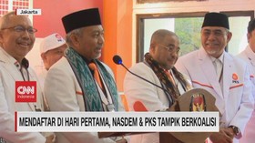 VIDEO: Mendaftar di Hari Pertama, Nasdem & PKS Tampak Berkoalisi