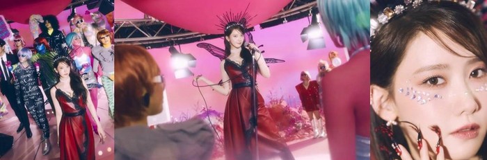 Sebagai Face of Group Girls' Generation, Yoona selalu terlihat anggun. Ia tampak semakin cantik dengan balutan busana merah dan hitam, lengkap dengan hiasan kepala dan makeup yang mewah./Foto: instagram.com/girlsgeneration