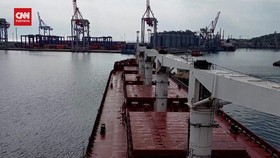 VIDEO: Kapal Pengangkut Gandum Ukraina Tinggalkan Pelabuhan Odesa