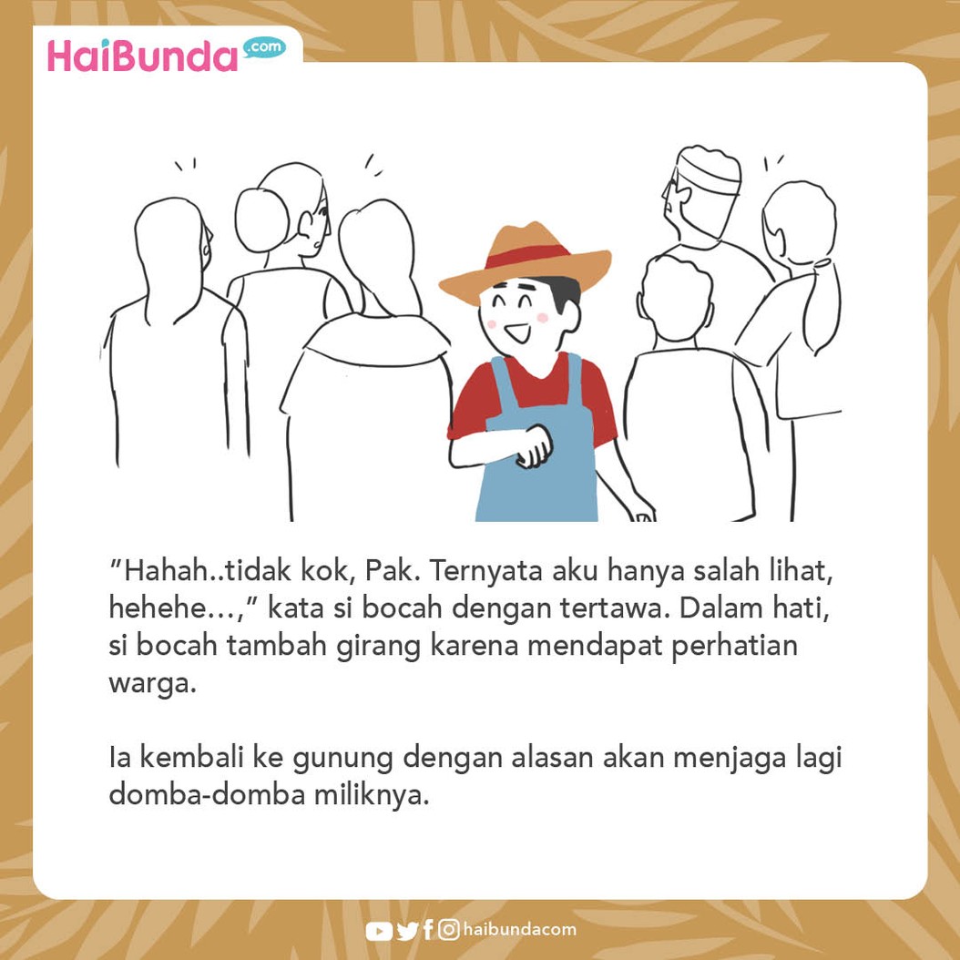 Dongeng Nusantara Serigala dan Bocah Penggembala