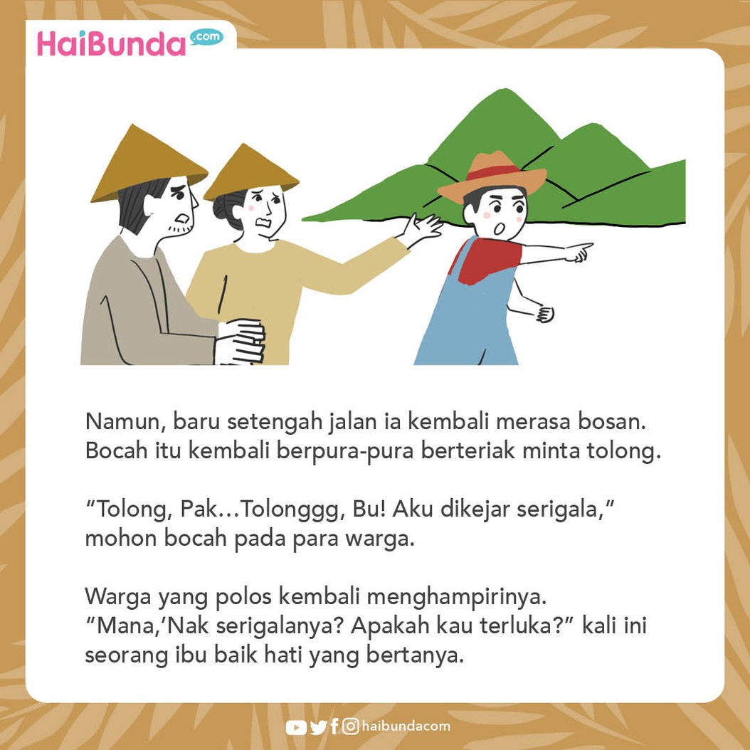 Dongeng Nusantara Serigala dan Bocah Penggembala