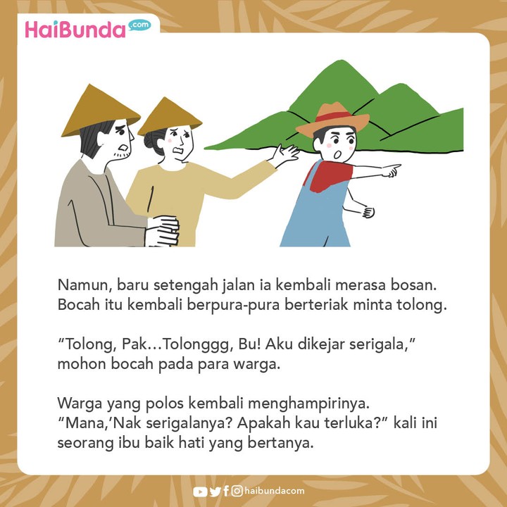Dongeng Nusantara Serigala dan Bocah Penggembala