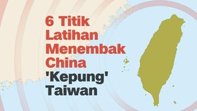 INFOGRAFIS: 6 Lokasi Latihan Perang China Dekat Taiwan