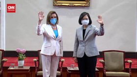 VIDEO: Usai Temui Parlemen Taiwan, Pelosi Jumpai Presiden Tsai Ing Wen
