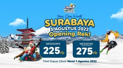 Yuk! Main Salju ala Negara Jepang di Trans Snow World Surabaya
