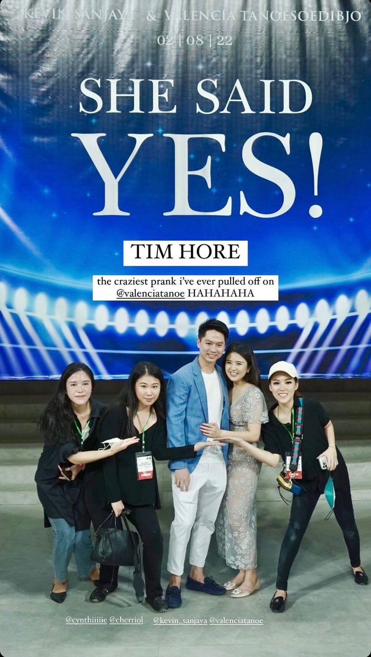 Valencia Tanoe dan Kevin Sanjaya