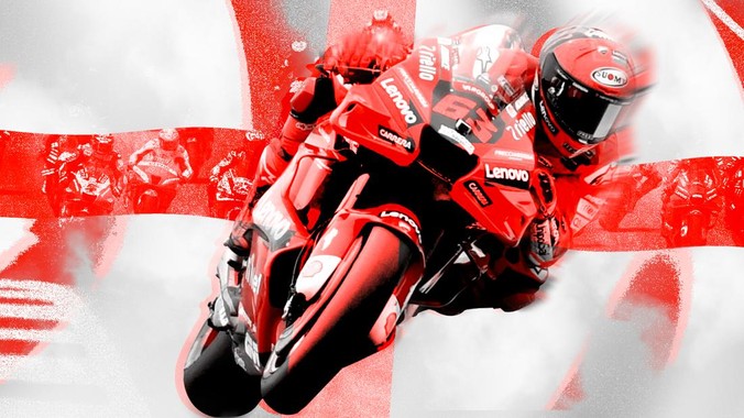 Pembalap Ducati Fransceco Bagnaia berhasil keluar sebagai juara MotoGP Inggris pada Minggu (7/8).