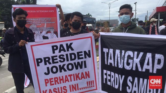 Demonstration at North Sumatra Police, Mass Asks Inspector General Ferdy Sambo to be Arrested