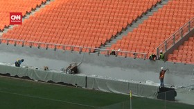 VIDEO: Cegah Roboh Lagi, Semua Pagar Stadion JIS Diperkuat