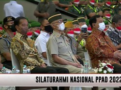 Jokowi Hadiri Silaturahmi Purnawirawan TNI AD, Ada Luhut-Prabowo