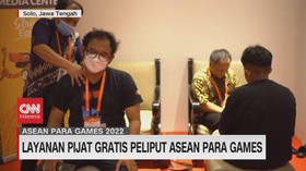 VIDEO: Layanan Pijat Gratis Peliput ASEAN Para Games