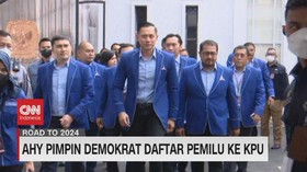 VIDEO: AHY Pimpin Demokrat Daftar Pemilu ke KPU