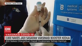 VIDEO: 2.800 Nakes Jadi Sasaran Vaksinasi Booster Kedua