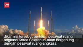 VIDEO: Danuri, Kapal Luar Angkasa Korsel Meluncur Eksplorasi Bulan