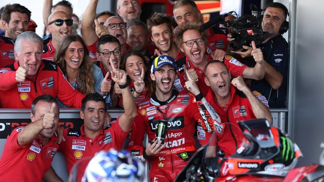 Direktur Olahraga Ducati Paolo Ciabatti memberikan ucapan selamat pada Indonesia yang tengah merayakan ulang tahun kemerdekaan ke-77.