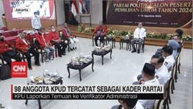 VIDEO: 98 Anggota KPUD Tercatat Sebagai Kader Partai