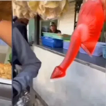 Bentuk Bungkus Es Plastik Ini Bikin Salfok, Mirip Alat Kelamin Pria