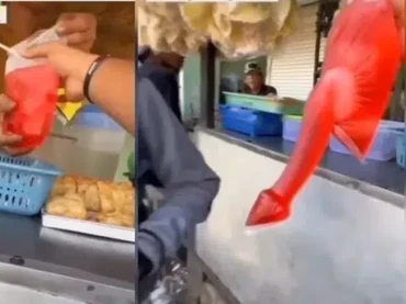 img-title Bentuk Bungkus Es Plastik Ini Bikin Salfok, Mirip Alat Kelamin Pria