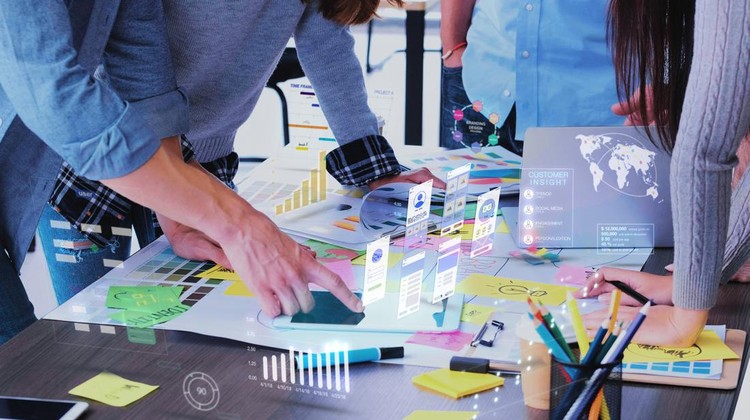 Ilustrasi startup atau start-up