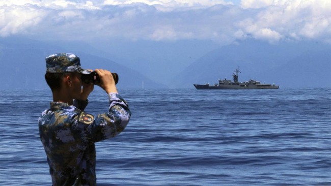 China menggelar simulasi perang di Laut Timur dekat Taiwan pada hari ini, Selasa (13/6).