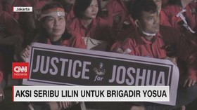 VIDEO: Ribuan Lilin Warnai 30 Hari Kematian Brigadir J