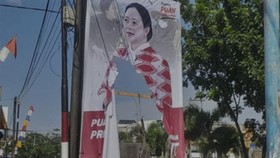 Sejumlah Baliho 'Puan Maharani Presiden 2024' Dirusak di Medan