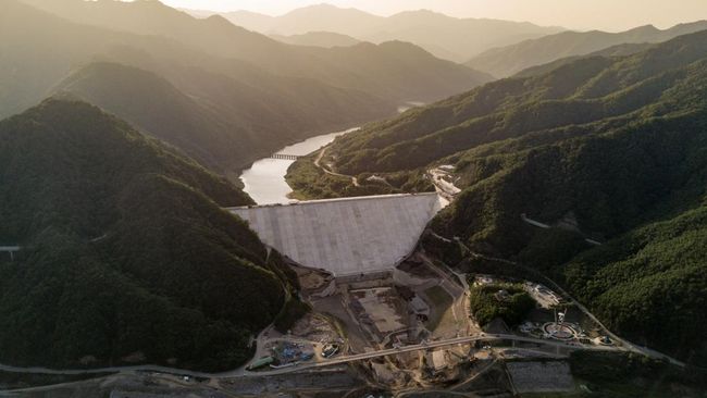 Korut membuka pintu bendungan air di perbatasan ke wilayah Korea Selatan tanpa pengumuman terlebih dahulu saat dilanda hujan lebat, Senin (7/8).