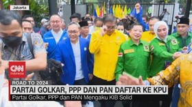 VIDEO: Partai Golkar, PPP, Dan PAN Daftar ke KPU