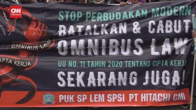 VIDEO: Buruh Ancam Demo Sampai Malam Jika Tak Direspon Anggota DPR