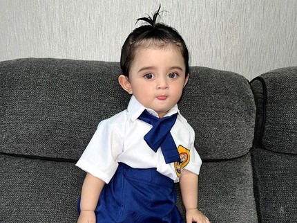 7 Potret Baby Guzel Anak Ali Syakieb dan Margin, Cantik Disebut Mirip Barbie