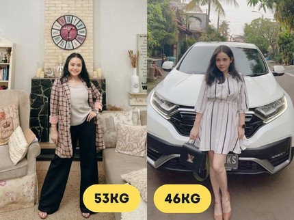 7 Transformasi Mawar AFI Makin Langsing, Diet Demi Badan Sehat