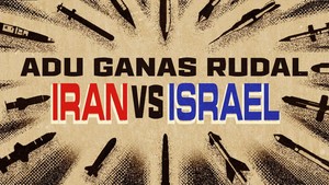 INFOGRAFIS: Adu Ganas Rudal Iran vs Israel