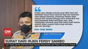 VIDEO: Surat Dari Irjen Ferdy Sambo