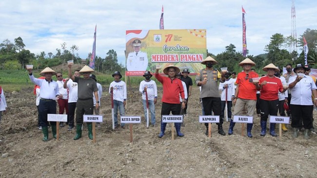Gerakan Merdeka Pangan yang dicetuskan Pj Gubernur Sulbar Akmal Malik ini merupakan upaya menghadapi krisis pangan global.