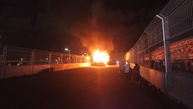 Satu Mobil Hias Terbakar di Akhir Gelaran Jakarnaval
