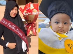 Viral Bayi Wakili Ibu dan Ayahnya Wisuda, Ini Kisah di Baliknya yang Bikin Nangis