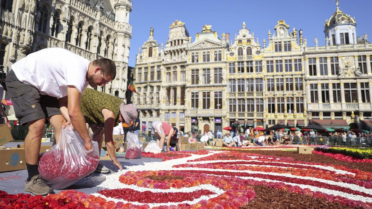 FOTO: Cantiknya Karpet Bunga Raksasa yang Menghiasi Brussel