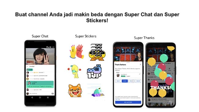 Youtube baru saja meluncurkan fitur Super Chat, Super Thanks, dan Super Stickers untuk para kreator. Bagaimana caranya fitur itu mendatangkan fulus?