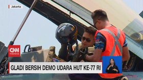 VIDEO: Gladi Bersih Demo Udara HUT ke-77 RI