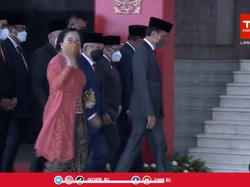 Pakai Setelan Jas, Jokowi Tiba di DPR Sampaikan Pidato RUU APBN 2023