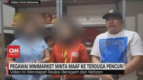 VIDEO: Pegawai Minimarket Minta Maaf ke Terduga Pencuri