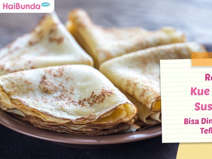 Resep Kue Leker Susu UHT, Bisa Dimasak Pakai Teflon Bun