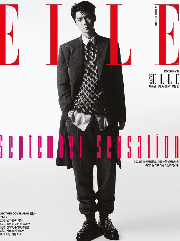 Lewat pemotretan kali ini, Sehun memamerkan gaya maskulinnya dalam balutan outfit dari rumah mode ternama, Dior. Nggak heran, pria berusia 28 tahun ini memang merupakan bagian dari ambassador untuk Dior./ Foto: instagram.com/ellekorea