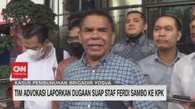 VIDEO: Tim Advokasi Laporkan Dugaan Suap Staf Ferdi Sambo ke KPK