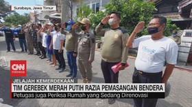 VIDEO: Tim Gerebek Merah Putih Razia Pemasangan Bendera