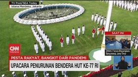 VIDEO: Upacara Penurunan Bendera HUT ke-77 RI