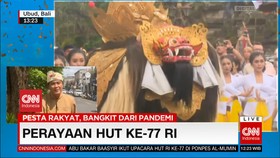 VIDEO: Perayaan HUT ke-77 RI di Surabaya dan Bali