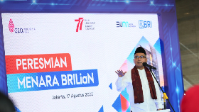 Rayakan Hari Kemerdekaan RI, BRI Resmikan Menara BRILian