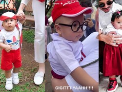 8 Potret Gemas Bayi Seleb Ikut Rayakan HUT RI ke-77