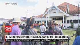 VIDEO: Cara Unik Komunitas Sepeda Tua Rayakan Kemerdekaan RI